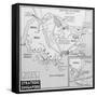 Map of Singapore-null-Framed Stretched Canvas