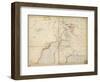 Map of Sir Samuel Baker's Route from Gondokoro to Lake Albert, 1864-Sir Samuel Baker-Framed Giclee Print