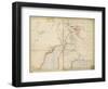 Map of Sir Samuel Baker's Route from Gondokoro to Lake Albert, 1864-Sir Samuel Baker-Framed Giclee Print