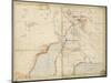 Map of Sir Samuel Baker's Route from Gondokoro to Lake Albert, 1864-Sir Samuel Baker-Mounted Giclee Print