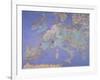 Map of Sixteenth Century Europe, from the Sala Del Mappamondo circa 1574-5-Giovanni De' Vecchi-Framed Giclee Print