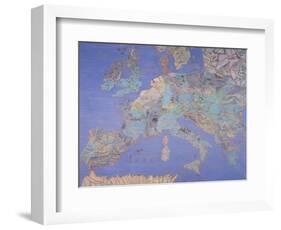 Map of Sixteenth Century Europe, from the Sala Del Mappamondo circa 1574-5-Giovanni De' Vecchi-Framed Giclee Print