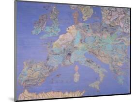 Map of Sixteenth Century Europe, from the Sala Del Mappamondo circa 1574-5-Giovanni De' Vecchi-Mounted Giclee Print