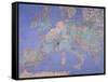 Map of Sixteenth Century Europe, from the Sala Del Mappamondo circa 1574-5-Giovanni De' Vecchi-Framed Stretched Canvas