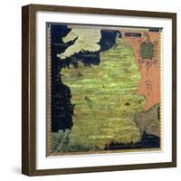 Map of Sixteenth Century France, from the "Sala Delle Carte Geografiche"-Stefano And Danti Bonsignori-Framed Giclee Print