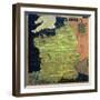 Map of Sixteenth Century France, from the "Sala Delle Carte Geografiche"-Stefano And Danti Bonsignori-Framed Giclee Print