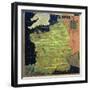 Map of Sixteenth Century France, from the "Sala Delle Carte Geografiche"-Stefano And Danti Bonsignori-Framed Giclee Print