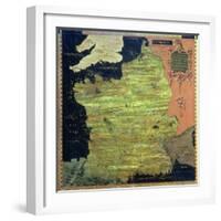 Map of Sixteenth Century France, from the "Sala Delle Carte Geografiche"-Stefano And Danti Bonsignori-Framed Giclee Print