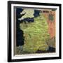 Map of Sixteenth Century France, from the "Sala Delle Carte Geografiche"-Stefano And Danti Bonsignori-Framed Giclee Print