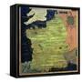 Map of Sixteenth Century France, from the "Sala Delle Carte Geografiche"-Stefano And Danti Bonsignori-Framed Stretched Canvas