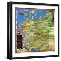 Map of Sixteenth Century Germany, from the "Sala Delle Carte Geografiche"-Stefano And Danti Bonsignori-Framed Giclee Print