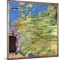 Map of Sixteenth Century Germany, from the "Sala Delle Carte Geografiche"-Stefano And Danti Bonsignori-Mounted Giclee Print