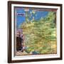 Map of Sixteenth Century Germany, from the "Sala Delle Carte Geografiche"-Stefano And Danti Bonsignori-Framed Giclee Print