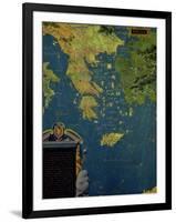 Map of Sixteenth Century Greece, from the "Sala Delle Carte Geografiche"-Stefano And Danti Bonsignori-Framed Giclee Print