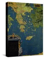 Map of Sixteenth Century Greece, from the "Sala Delle Carte Geografiche"-Stefano And Danti Bonsignori-Stretched Canvas