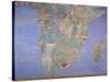 Map of Sixteenth Century India, from the 'Sala del Mappamondo'-Giovanni De' Vecchi-Stretched Canvas