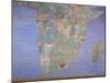 Map of Sixteenth Century India, from the 'Sala del Mappamondo'-Giovanni De' Vecchi-Mounted Giclee Print