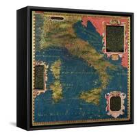 Map of Sixteenth Century Italy, from the "Sala Delle Carte Geografiche"-Stefano And Danti Bonsignori-Framed Stretched Canvas