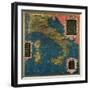 Map of Sixteenth Century Italy, from the "Sala Delle Carte Geografiche"-Stefano And Danti Bonsignori-Framed Giclee Print