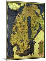 Map of Sixteenth Century Scandinavia, from the "Sala Delle Carte Geografiche"-Stefano And Danti Bonsignori-Mounted Giclee Print