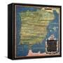 Map of Sixteenth Century Spain, from the "Sala Delle Carte Geografiche" 1575-Stefano Bonsignori-Framed Stretched Canvas