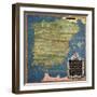 Map of Sixteenth Century Spain, from the "Sala Delle Carte Geografiche" 1575-Stefano Bonsignori-Framed Giclee Print