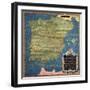 Map of Sixteenth Century Spain, from the "Sala Delle Carte Geografiche" 1575-Stefano Bonsignori-Framed Giclee Print