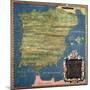 Map of Sixteenth Century Spain, from the "Sala Delle Carte Geografiche" 1575-Stefano Bonsignori-Mounted Giclee Print