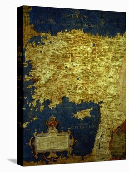Map of Sixteenth Century Turkey, from the "Sala Delle Carte Geografiche"-Stefano And Danti Bonsignori-Stretched Canvas