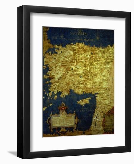 Map of Sixteenth Century Turkey, from the "Sala Delle Carte Geografiche"-Stefano And Danti Bonsignori-Framed Giclee Print