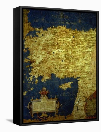 Map of Sixteenth Century Turkey, from the "Sala Delle Carte Geografiche"-Stefano And Danti Bonsignori-Framed Stretched Canvas