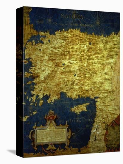 Map of Sixteenth Century Turkey, from the "Sala Delle Carte Geografiche"-Stefano And Danti Bonsignori-Stretched Canvas