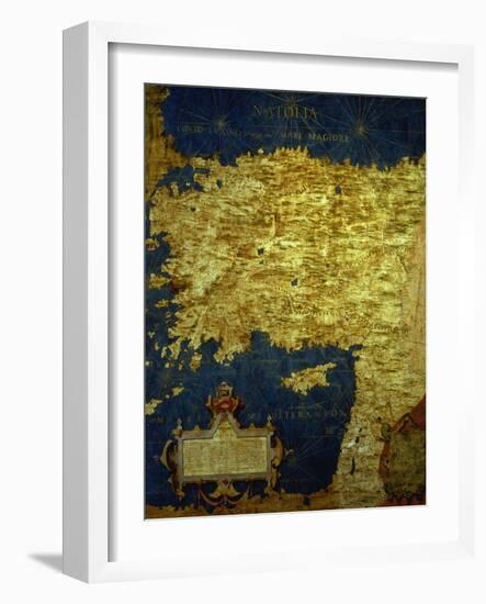 Map of Sixteenth Century Turkey, from the "Sala Delle Carte Geografiche"-Stefano And Danti Bonsignori-Framed Giclee Print