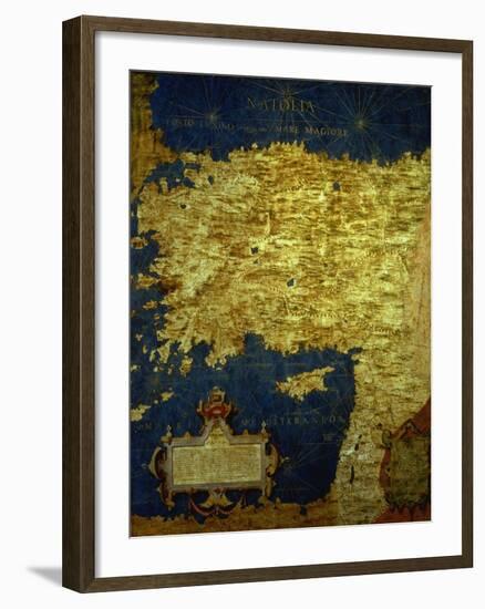 Map of Sixteenth Century Turkey, from the "Sala Delle Carte Geografiche"-Stefano And Danti Bonsignori-Framed Giclee Print