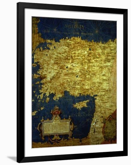 Map of Sixteenth Century Turkey, from the "Sala Delle Carte Geografiche"-Stefano And Danti Bonsignori-Framed Giclee Print