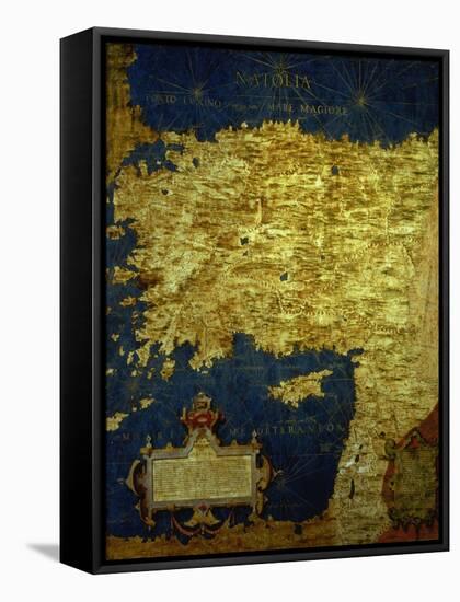 Map of Sixteenth Century Turkey, from the "Sala Delle Carte Geografiche"-Stefano And Danti Bonsignori-Framed Stretched Canvas