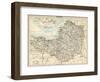 Map of Somerset, England, 1870s-null-Framed Giclee Print