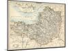 Map of Somerset, England, 1870s-null-Mounted Giclee Print