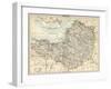 Map of Somerset, England, 1870s-null-Framed Giclee Print