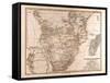 Map of South Africa, 1872-null-Framed Stretched Canvas