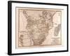 Map of South Africa, 1872-null-Framed Giclee Print