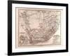 Map of South Africa, 1872-null-Framed Giclee Print