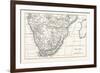 Map of South Africa-null-Framed Giclee Print