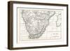 Map of South Africa-null-Framed Giclee Print