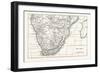 Map of South Africa-null-Framed Giclee Print