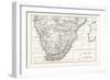 Map of South Africa-null-Framed Giclee Print