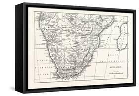Map of South Africa-null-Framed Stretched Canvas