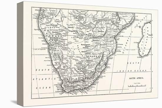 Map of South Africa-null-Stretched Canvas