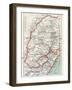 Map of South African Republic, Orange Free State and Natal C.1900-Louis Creswicke-Framed Giclee Print