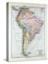Map of South America 1899-null-Stretched Canvas